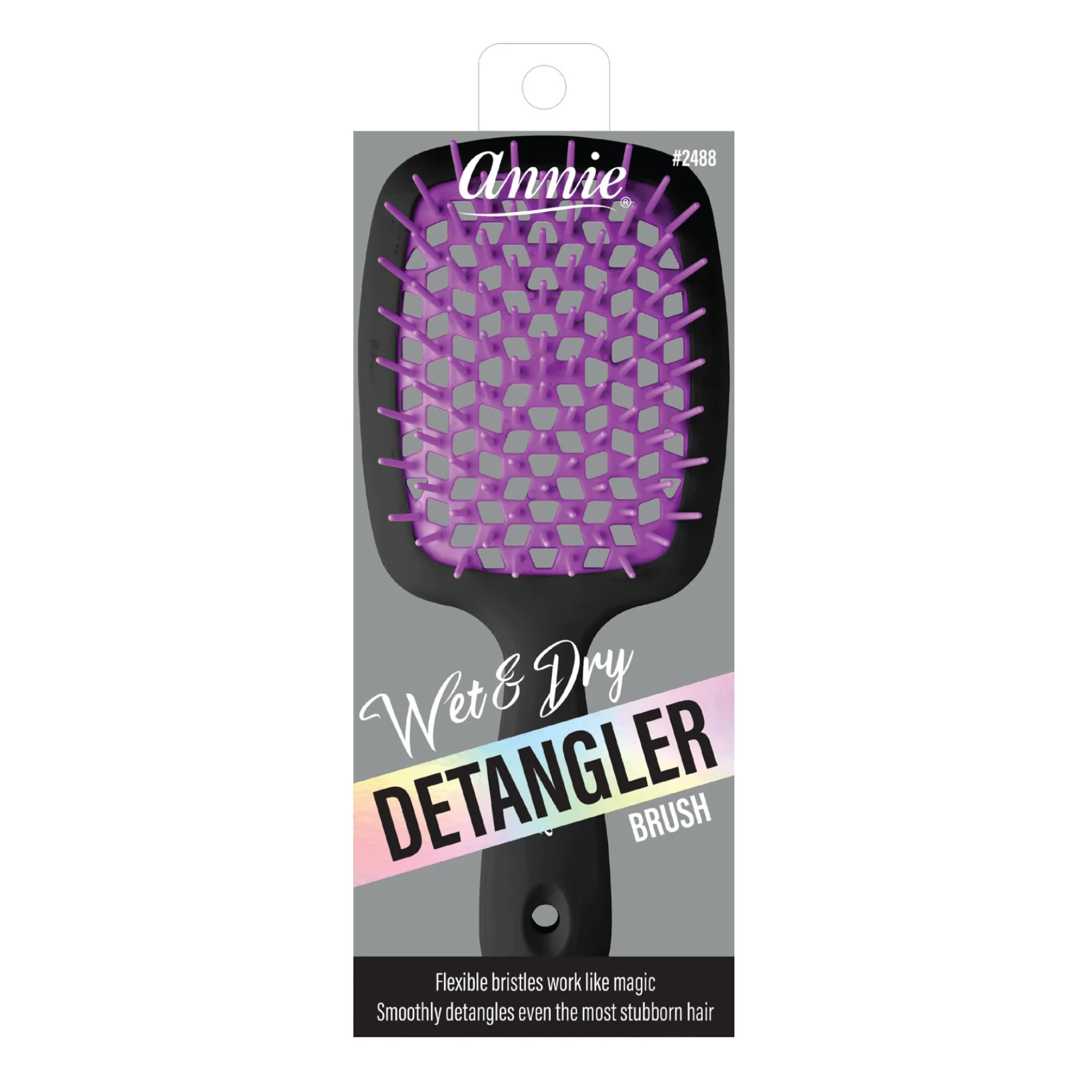 Annie Wet & Dry Detangling Hair Brush Black - Image 4