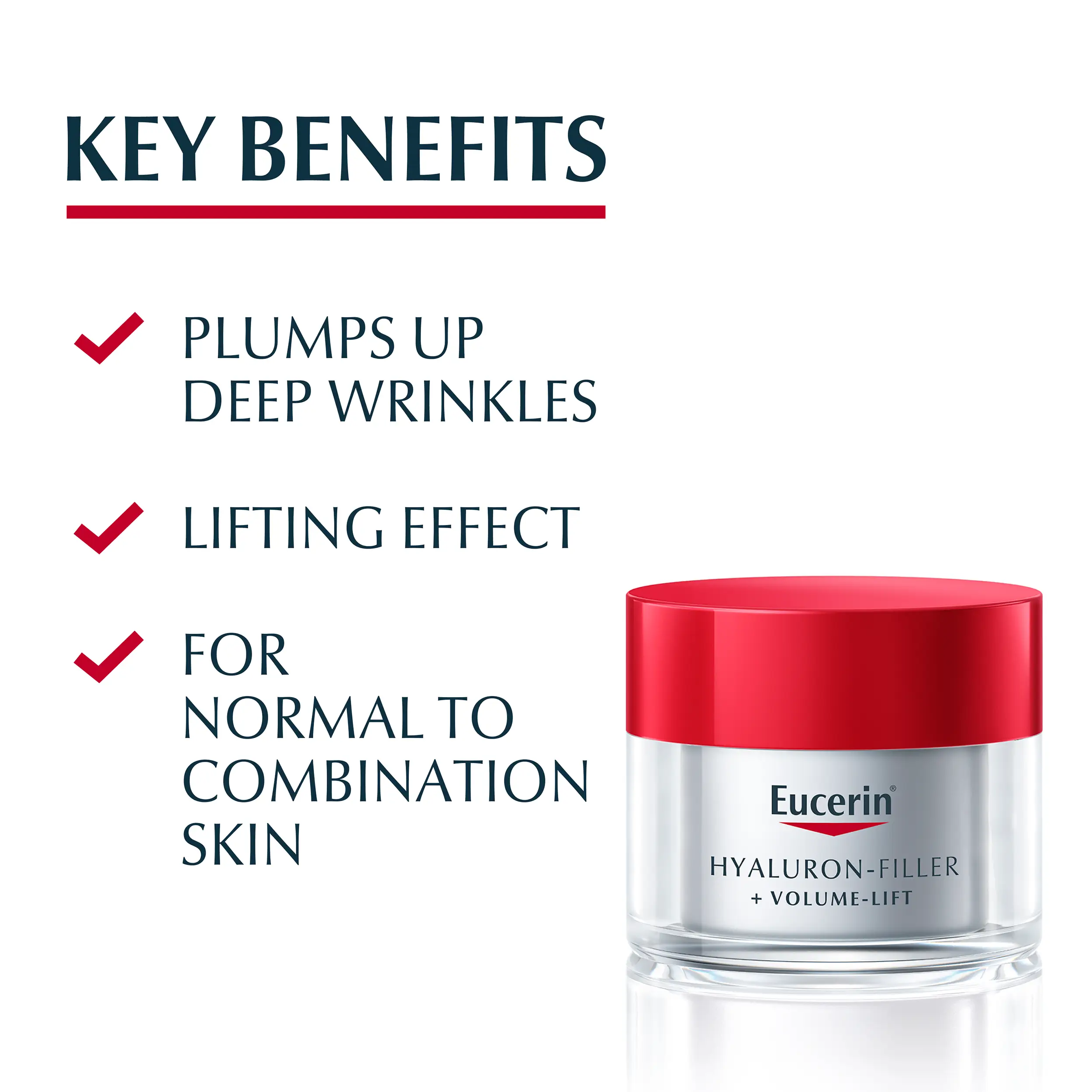 Eucerin Hyaluron-Filler + Volume-Lift SPF15 Normal Combination Skin 50ml - Image 4