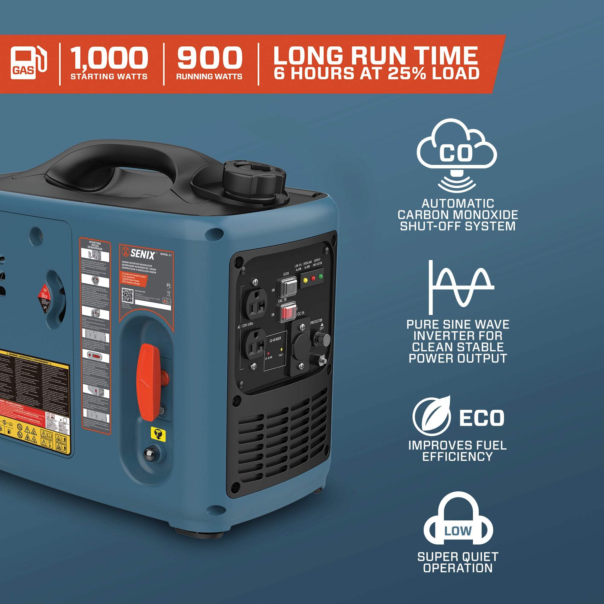 1000 Watt Gas Inverter/Generator - Image 4