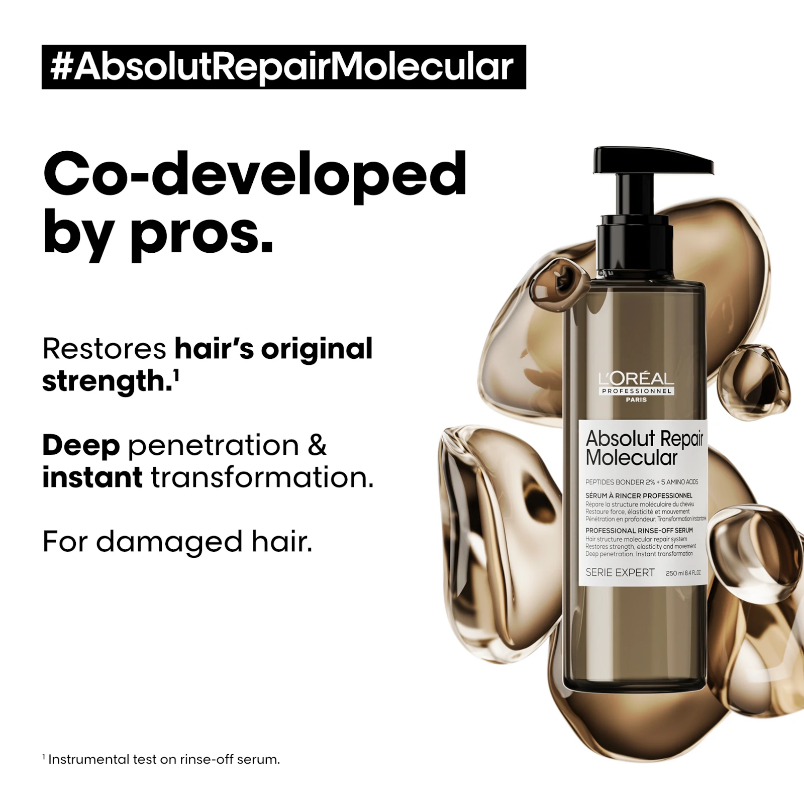 Loreal professionnel absolut repair molecular rinse-off serum 250ml 8.4fl.oz - Image 4