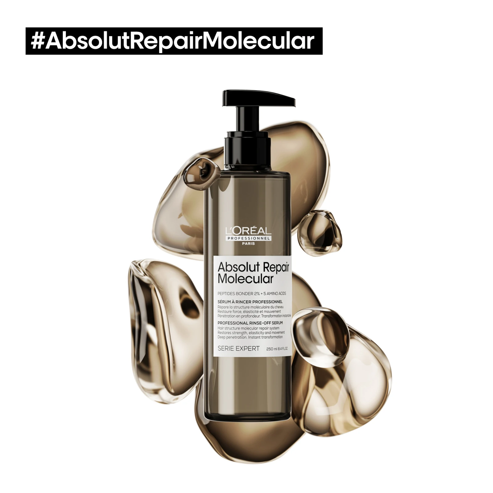 Loreal professionnel absolut repair molecular rinse-off serum 250ml 8.4fl.oz - Image 3