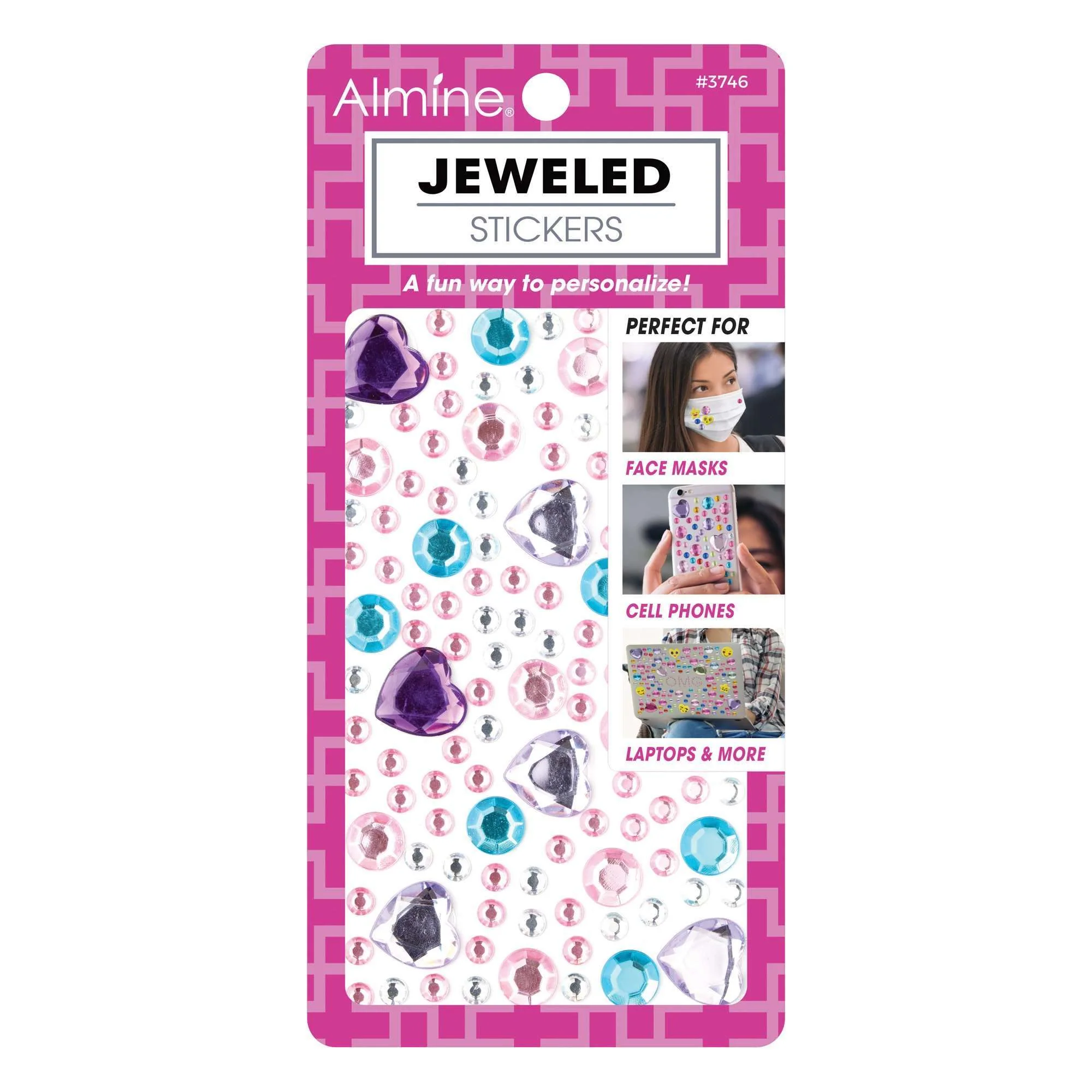 Almine Jeweled Stickers, Assorted - Image 2