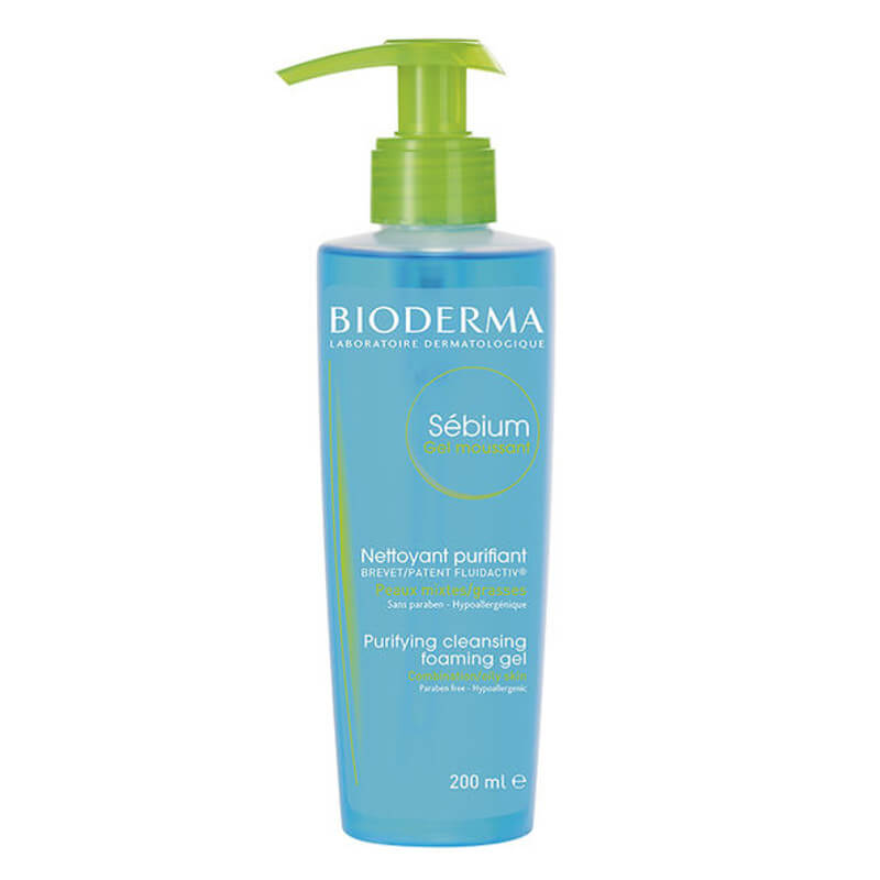 Bioderma sebium purifying cleansing gel for combination to oily skin 200ml