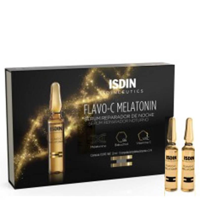 Isdin isdinceutics flavo-c melatonin night recovery serum ampoulles 10x2ml