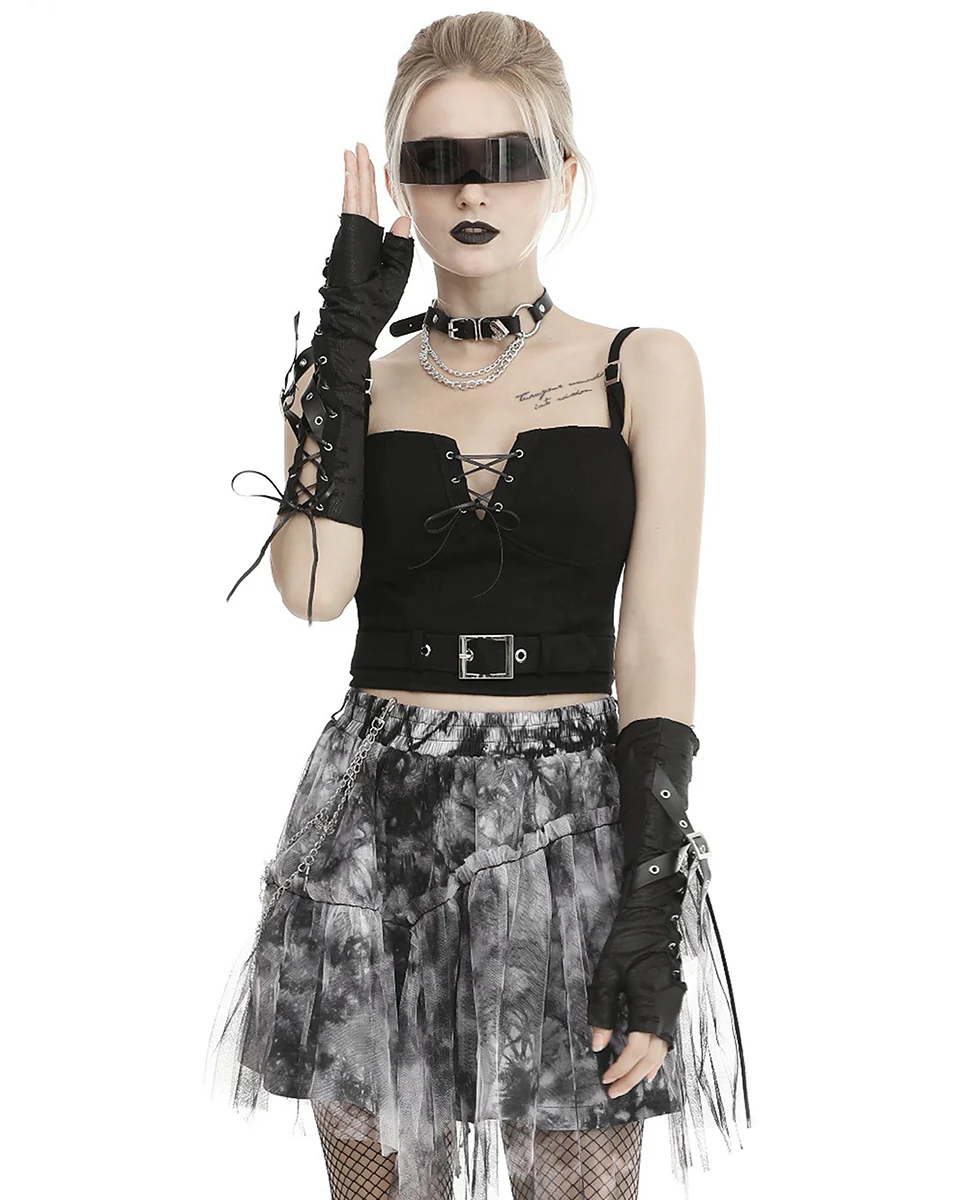 Dark In Love Dieselpunk Shredded Sleeve Gloves - Image 6